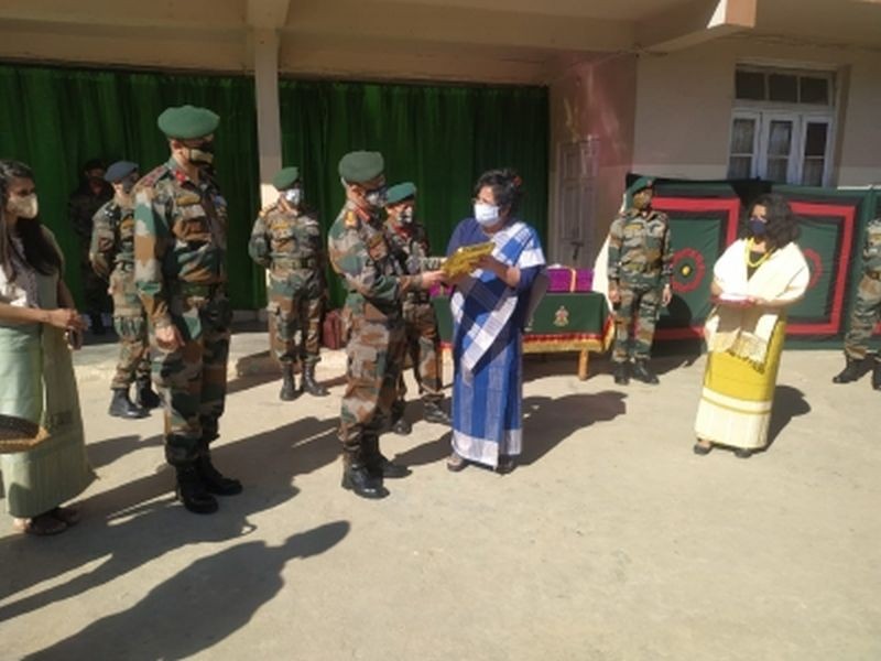 Army Chief General Manoj Naravane and others during the inauguration of a new residential facility at Kohima Orphanage and Destitute Home (KODH) in Kohima on November 25, 2020. (Photo: PRO- Def, Kohima/Morung File)